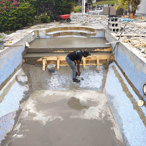 Remise à neuf de piscine en Martinique